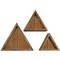 Ekena Millwork Triangle, Closed Back, Vintage Farmhouse Shadow Box Shelves, Barnwood Decor Collection, PK3 DECR15SBTRCBBR - alternate 1